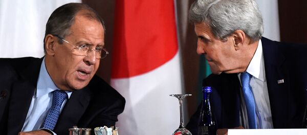 Sergei Lavrov e John Kerry - Sputnik Brasil