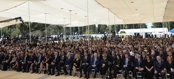 Autoridades internacionais participam do funeral do líder israelense Shimon Peres em Jerusalém - Sputnik Brasil