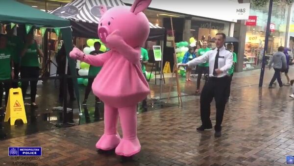 Couple of pigs Having A Dance Off Credit to Kingston Police - Sputnik Brasil