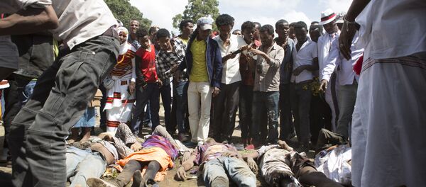 Mais de 100 mortos durante protesto em Bishoftu, na Etiópia - Sputnik Brasil
