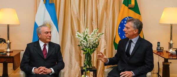 Temer Mercosul - Sputnik Brasil