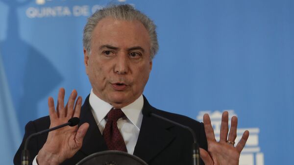 Presidente Michel Temer em visita à Argentina - Sputnik Brasil