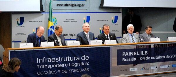 Renan Calheiros no seminário Infraestrutura de Transportes e Logística - Sputnik Brasil