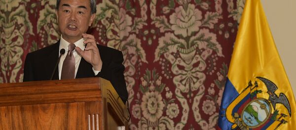 Wang Yi, ministro das Relações Exteriores da China, em visita ao Equador - Sputnik Brasil