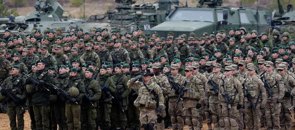Exercícios da OTAN na Lituânia - Sputnik Brasil