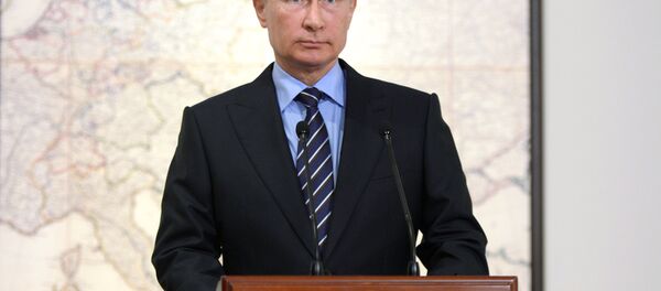 Presidente russo Vladimir Putin no encontro com o Alberto II de Mônaco em Moscou, Rússia, 6 de outubro de 2016 - Sputnik Brasil