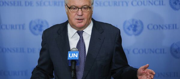 Representante permanente da Rússia na ONU, Vitaly Churkin - Sputnik Brasil
