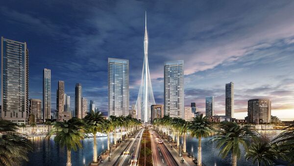Projeto da torre mais alta do mundo, The Tower, em Dubai - Sputnik Brasil