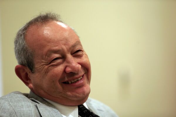 Naguib Sawiris durante uma entrevista em 13 de março de 2015 no Egito - Sputnik Brasil