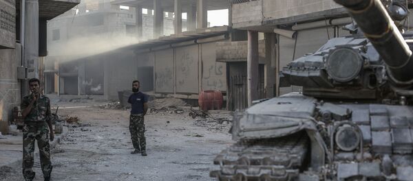 Soldados sírios na cidade de Ghouta (arquivo) Soldados sírios na cidade de Ghouta (arquivo) - Sputnik Brasil