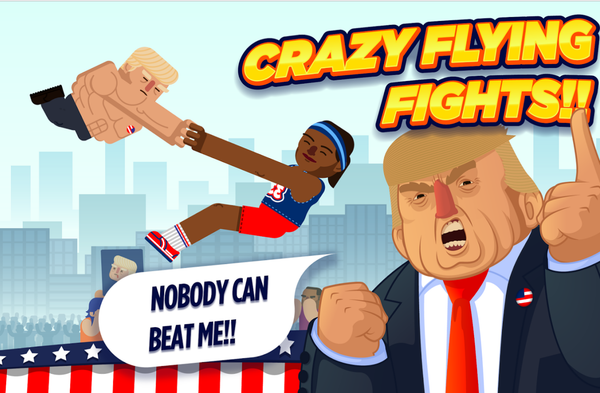 Jogo de combate com personagem de Donald Trump - Sputnik Brasil
