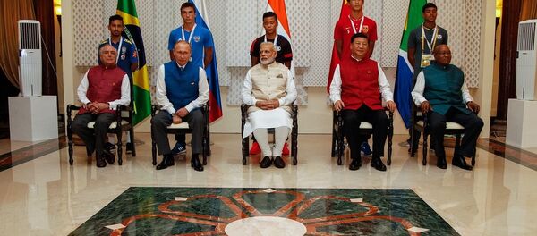 Presidente Michel Temer e Chefes de Estado e de Governo do BRICS Presidente Michel Temer e Chefes de Estado e de Governo do BRICS - Sputnik Brasil