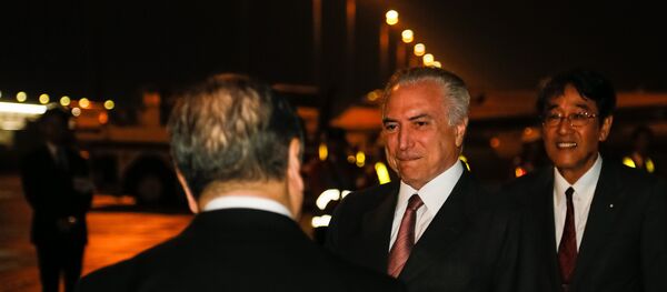 Michel Temer chega ao Japão - Sputnik Brasil
