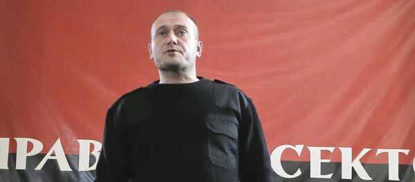 Líder do grupo extremista Setor de Direita Dmitry Yarosh Líder do grupo extremista Setor de Direita Dmitry Yarosh - Sputnik Brasil
