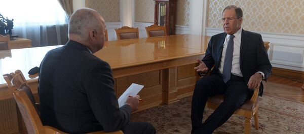 Entrevista do ministro das relações exteriores da Rússia Sergei Lavrov ao diretor-geral da agência Rossya Segodnya Dmitry Kisilev - Sputnik Brasil