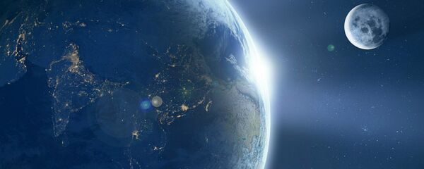 Terra e Lua, vista do espaço - Sputnik Brasil