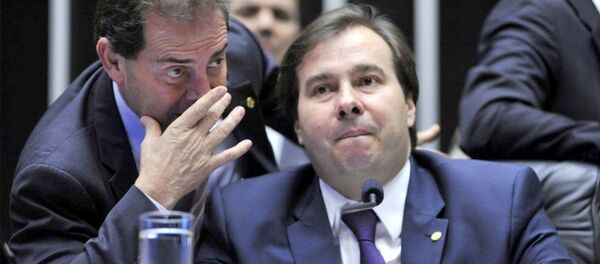 Presidente da Câmara, Rodrigo Maia - Sputnik Brasil