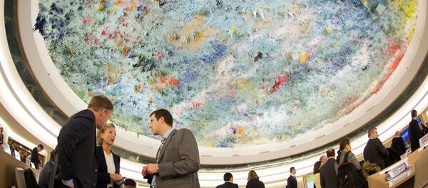 Reunião do Conselho de Direitos Humanos da ONU, Genebra, 2 de março de 2015 Reunião do Conselho de Direitos Humanos da ONU, Genebra, 2 de março de 2015 - Sputnik Brasil