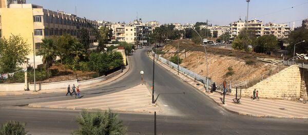 A área do corredor humanitário em Aleppo, Síria - Sputnik Brasil