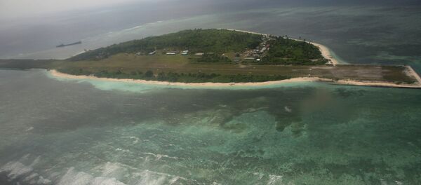 Imagem da ilha Thitu, parte do grupo disputado das ilhas Spratley no mar do Sul da China - Sputnik Brasil