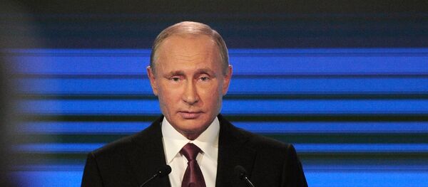 Vladimir Putin durante seu discurso no Clube Valdai de Discussões Internacionais em Sochi, 27 de outubro de 2016 - Sputnik Brasil