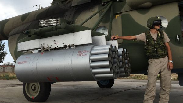 Helicóptero russo na Síria Helicóptero russo na Síria - Sputnik Brasil