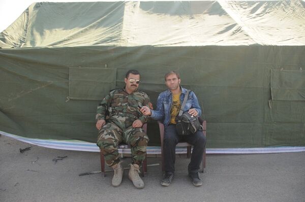 Comandante de uma unidade peshmerga, general Mukamed Masid - Sputnik Brasil