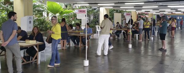 Seção eleitoral nas Eleições Municipais de 2016 - Sputnik Brasil
