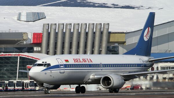 Avião da companhia aérea Belavia - Sputnik Brasil