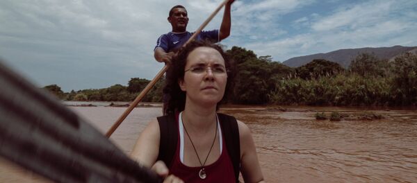 Imagem feita pelo documentarista Diogo Cunha durante filmagens de A Segunda Estrada de Ferro, sobre as consequências da tragédia de Mariana - Sputnik Brasil