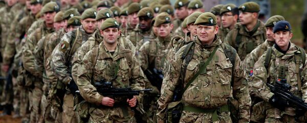 Militares britânicos em Vilnius, Lituânia - Sputnik Brasil