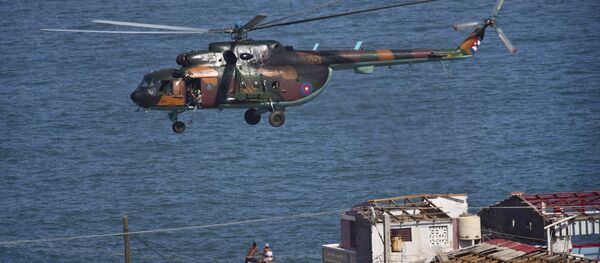 Helicóptero, Cuba. furacão Matthew Helicóptero, Cuba. furacão Matthew - Sputnik Brasil
