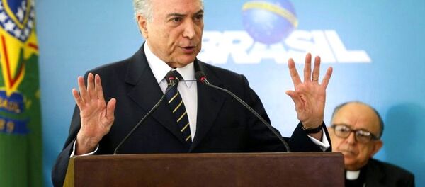 Presidente Michel Temer - Sputnik Brasil