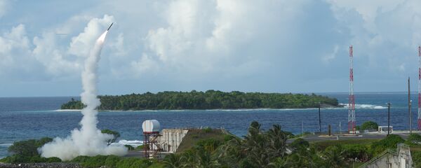 Lançamento de míssil do sistema norte-americano THAAD - Sputnik Brasil