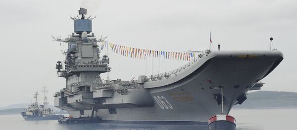 Porta-aviões russo Admiral Kuznetsov - Sputnik Brasil