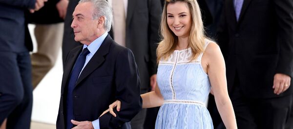 Primeira-dama brasileira Marcela Temer - Sputnik Brasil