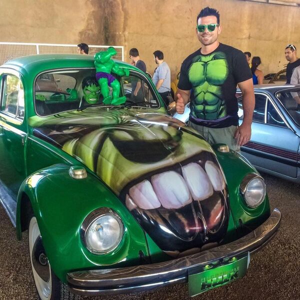 Diego Ribas e seu Fusca Hulk - Sputnik Brasil