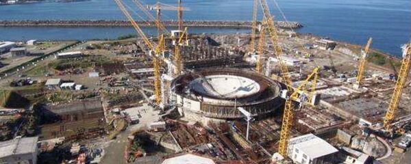 Vista geral das obras da usina termelétrica nuclear (UTN) Angra 3, em Angra dos Reis, no Rio de Janeiro. - Sputnik Brasil