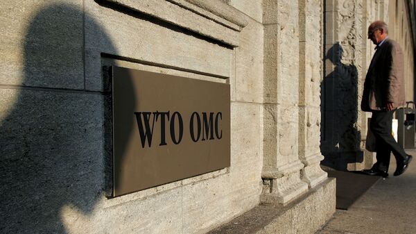 Entrada para a sede da OMC em Genebra, Suiça (foto de arquivo) - Sputnik Brasil
