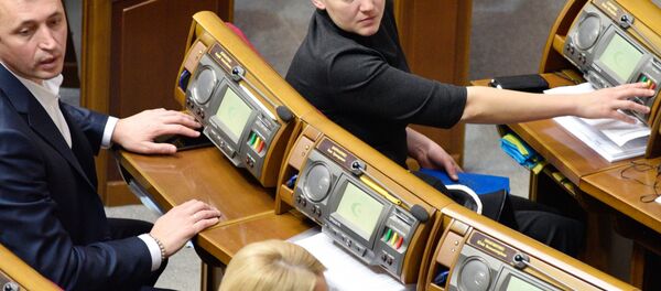 Nadezhda Savchenko no Parlamento ucraniano, 15 de novembro de 2016 - Sputnik Brasil