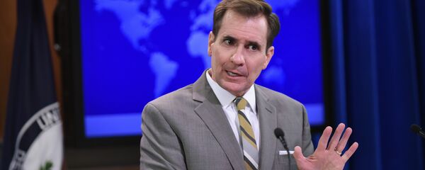 John Kirby está falando durante o briefing diário no Departamento de Estado em 6 de janeiro de 2015, Washington - Sputnik Brasil