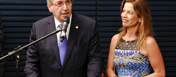 Eduardo Cunha e Claudia Cruz - Sputnik Brasil