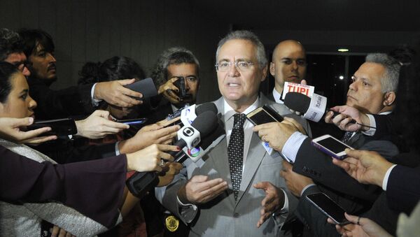 Presidente do Senado Renan Calheiros - Sputnik Brasil