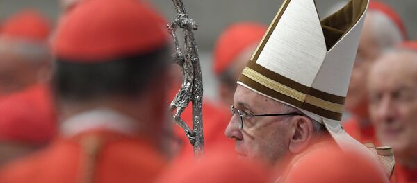 Papa Francisco no consistório Papa Francisco no consistório - Sputnik Brasil