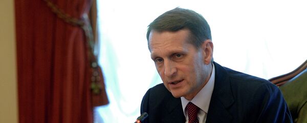 Sergei Naryshkin, presidente da Duma de Estado da Rússia - Sputnik Brasil