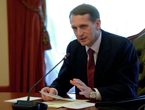 Sergei Naryshkin,  diretor do Serviço de Inteligência da Rússia - Sputnik Brasil