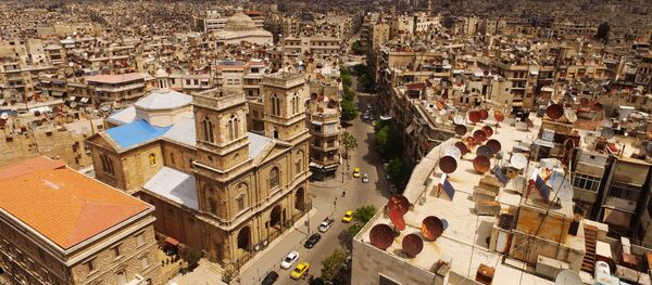 Vista pela cidade de Aleppo - Sputnik Brasil