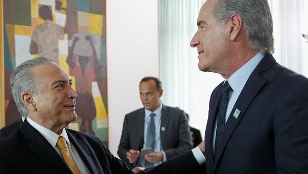 Temer e Roberto Justus - Sputnik Brasil