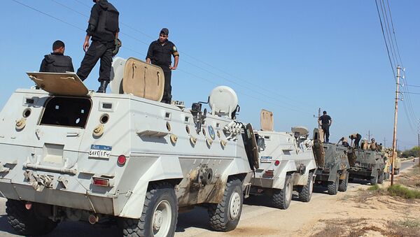 Forças de Segurança do Egito no norte do Sinai - Sputnik Brasil