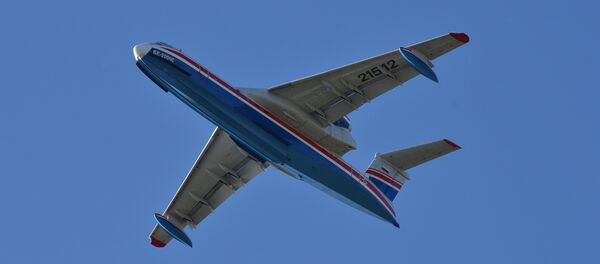 Aeronaves anfíbia russas, destinadas ao combate a incêndios e eliminação das situações de emergência, Beriev Be-200 Aeronaves anfíbia russas, destinadas ao combate a incêndios e eliminação das situações de emergência, Beriev Be-200 - Sputnik Brasil